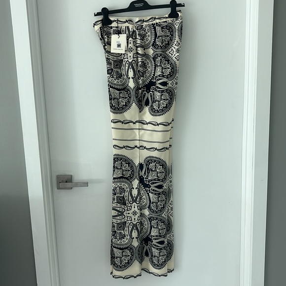 SANDRO PATTERNED FLOATY TROUSERS brand new with tags size 42,US size 10 - Picture 3 of 5